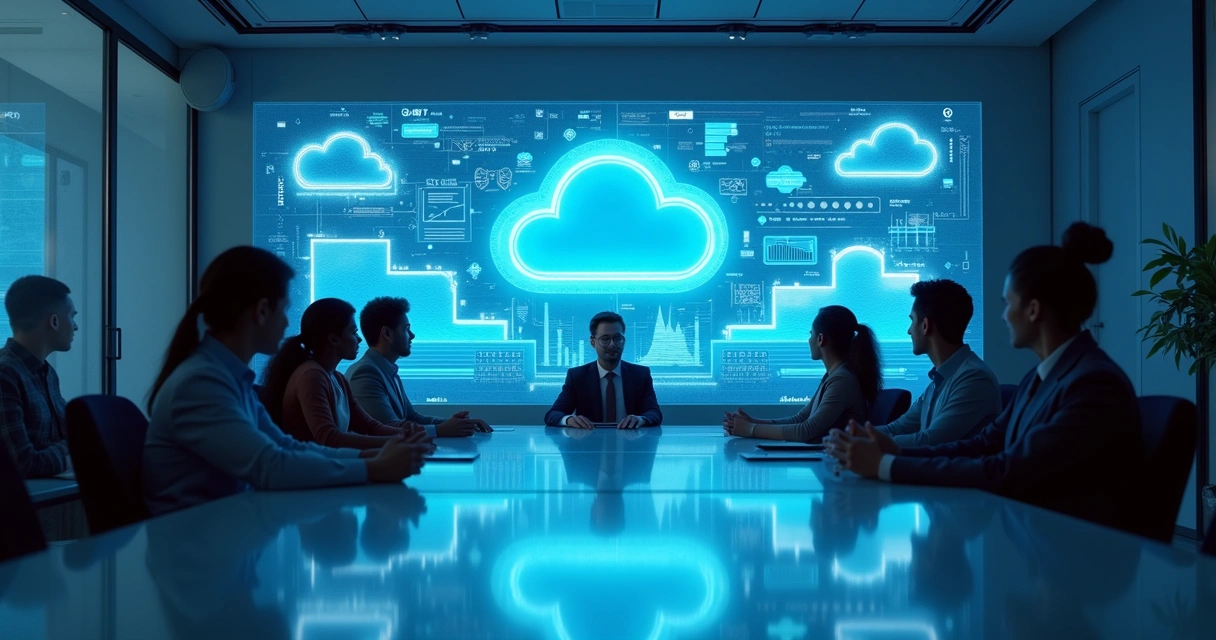 Empresa inovando com suporte de TI Clooud 