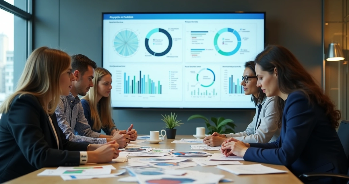 Equipe de empresa analisando tributos pós-reforma para produtos reciclados 