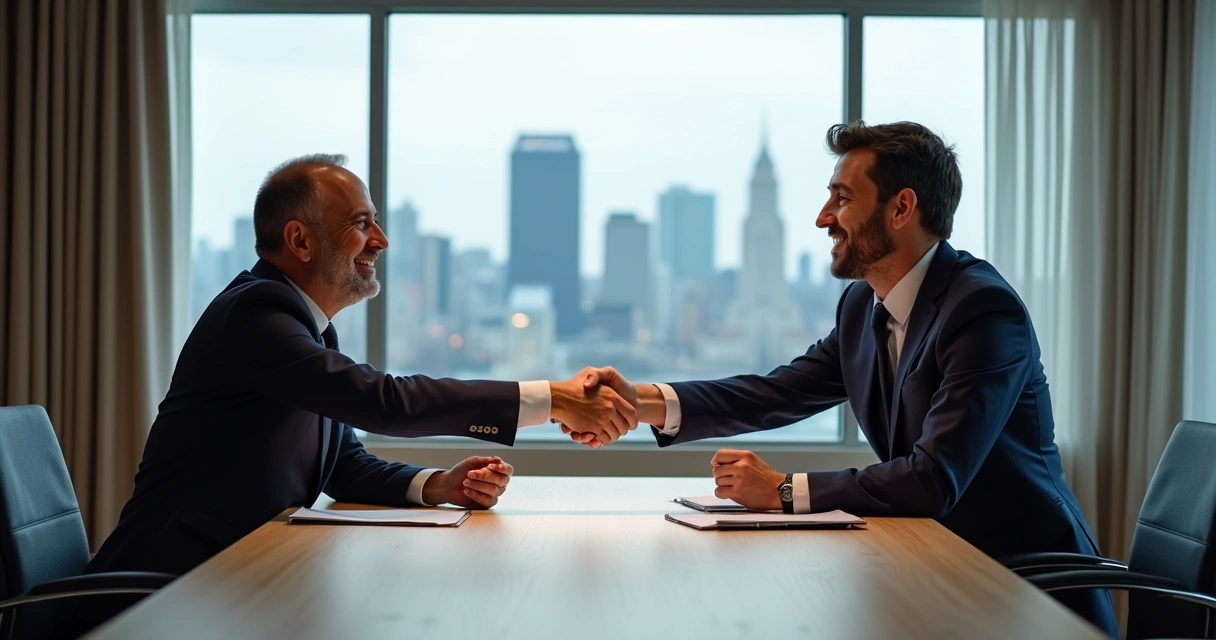 Tax ID nos EUA: Guia para Brasileiros Abrirem Empresa 1 Empresário brasileiro sorrindo durante uma reunião empresarial nos EUA