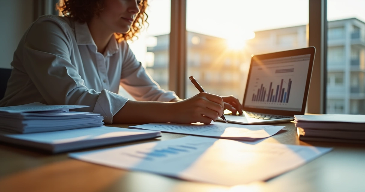 Empresário preenchendo formulário para solicitação de financiamento