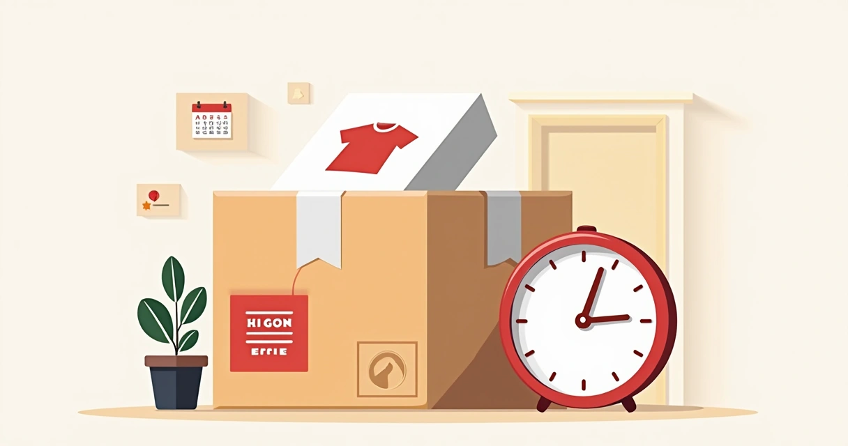 Entrega de camiseta personalizada na embalagem, pronta para retirada 