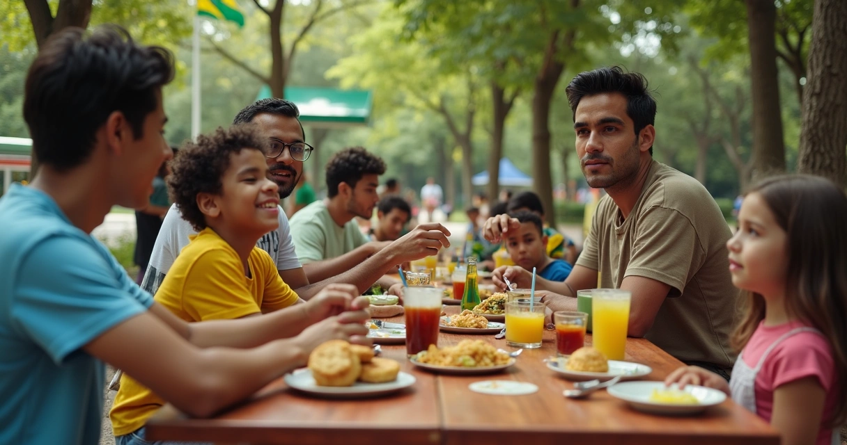 Encontro de famílias brasileiras em parque de Orlando 