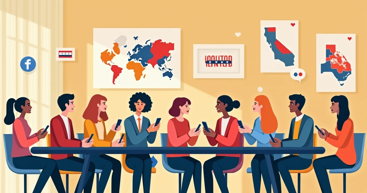 Reunião de influenciadores locais com equipe de campanha política 