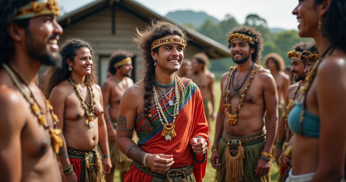 Brasileiros conhecendo tradições Maori em Nova Zelândia