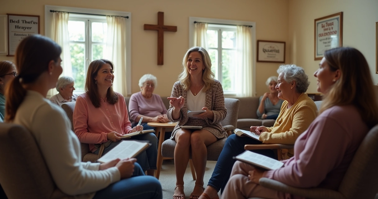 Roda de mulheres em reunião de ministério 