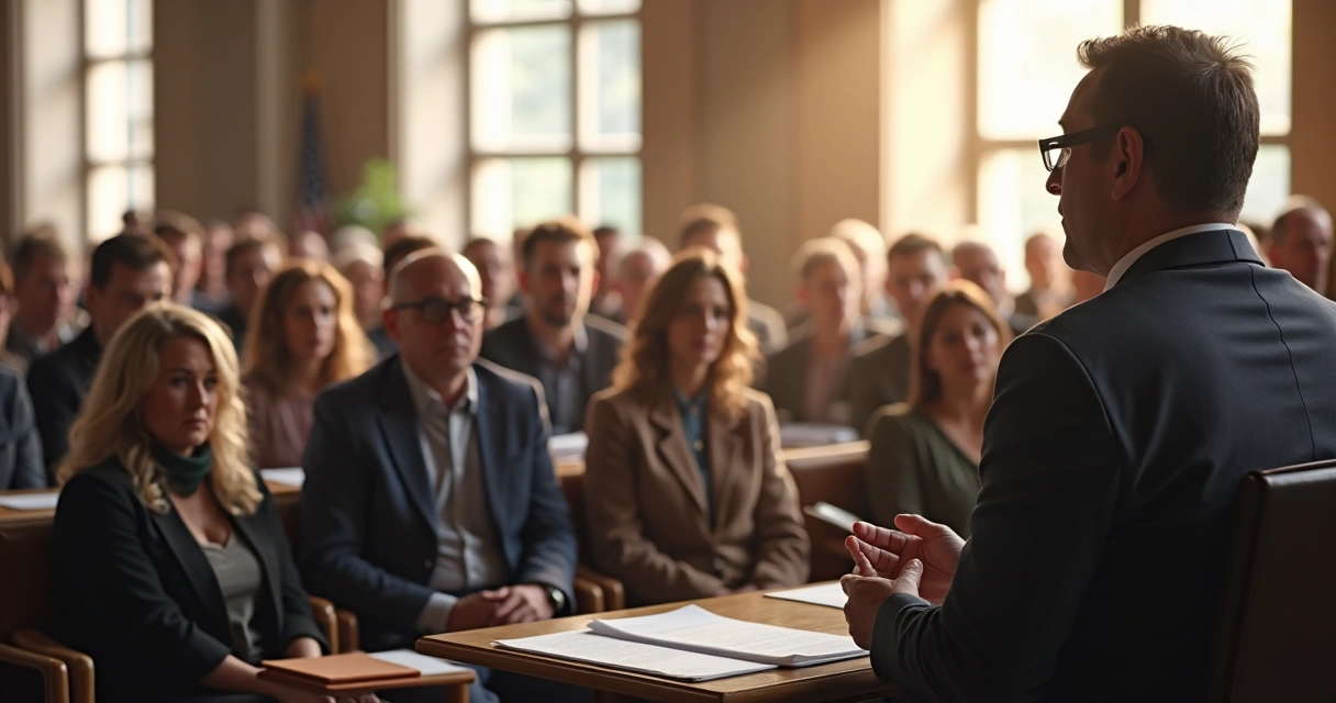 Vereador interagindo presencialmente com moradores em reunião comunitária