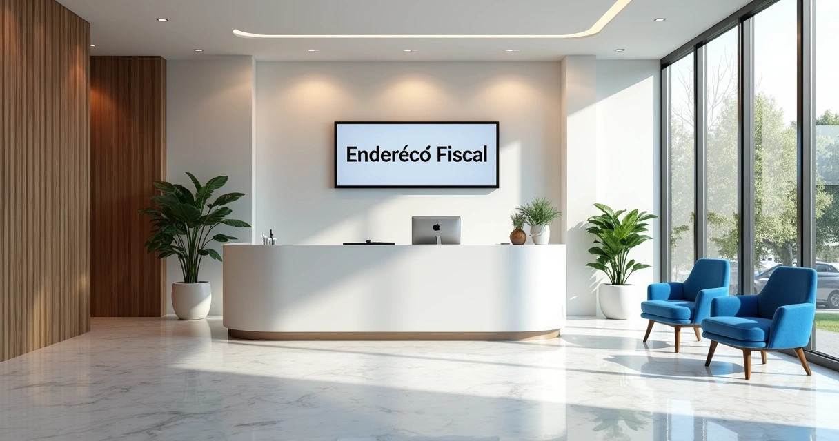 Ambiente de escritório moderno, endereço fiscal para veterinário 