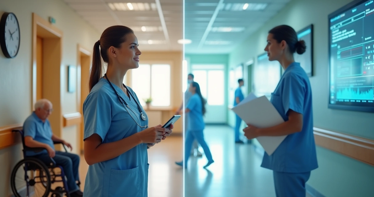 Diferenças entre Enfermagem em ILPI e Hospitalar: Prática e Ritmo