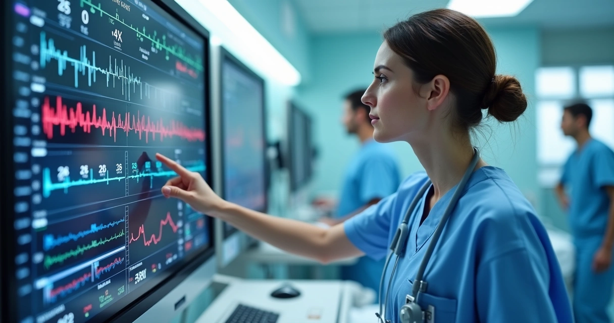 Enfermeiro aprende a operar equipamento moderno de UTI 