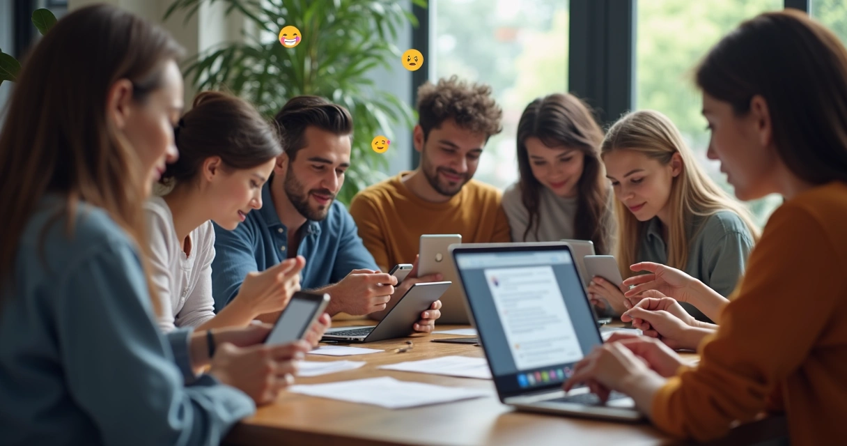 Leitores comentando e participando em posts de blog 