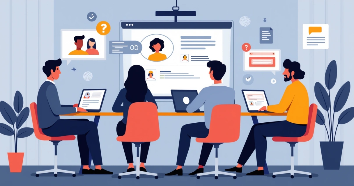 Treinamento interativo de vendas sendo realizado com parceiros em ambiente digital 