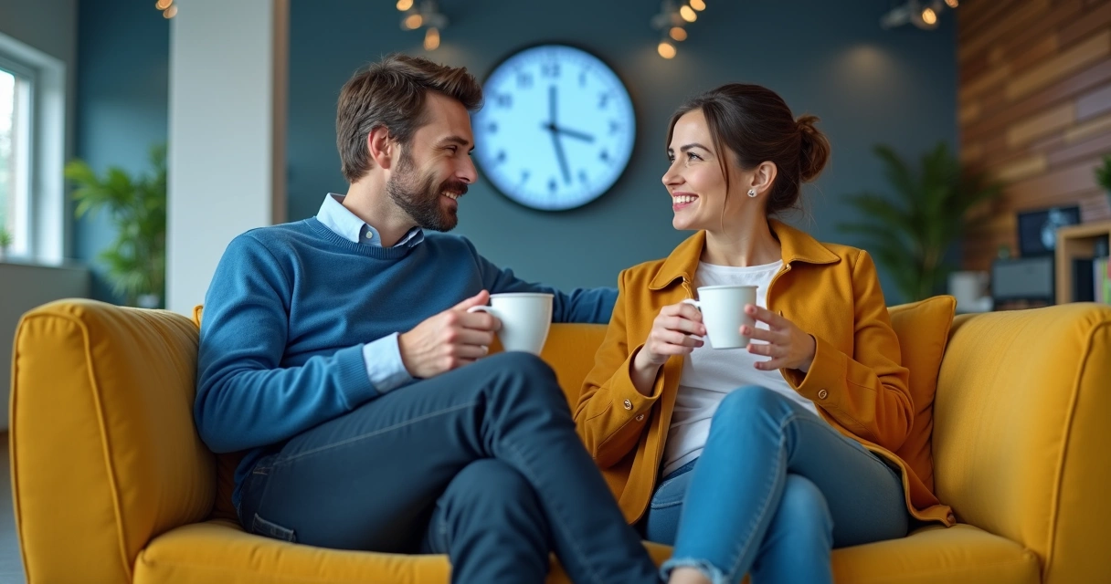 Engenheiro de software escutando colega em ambiente descontraído 