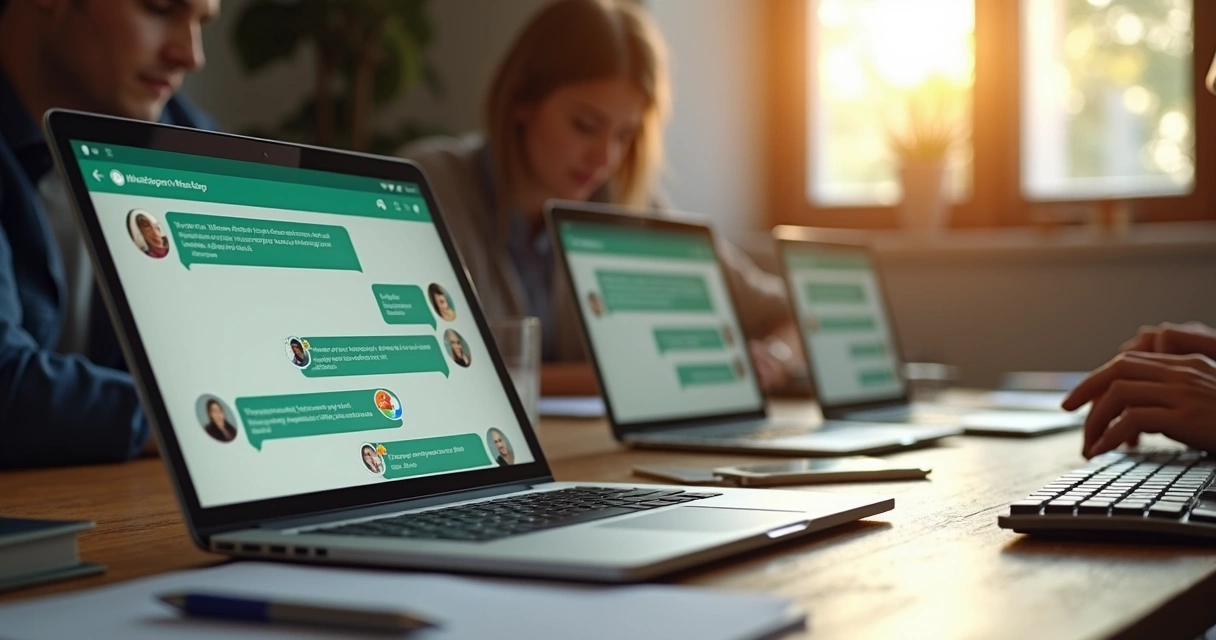 Bot conduzindo enquete em grupo de WhatsApp com muitos participantes 