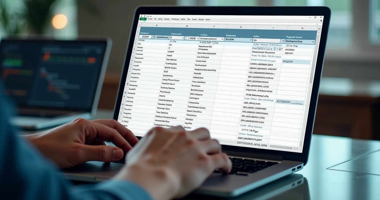 Como Encontrar Dados Comerciais Pelo Número de Telefone 3 Planilha de dados empresariais sendo enriquecida automaticamente com informações de telefone.