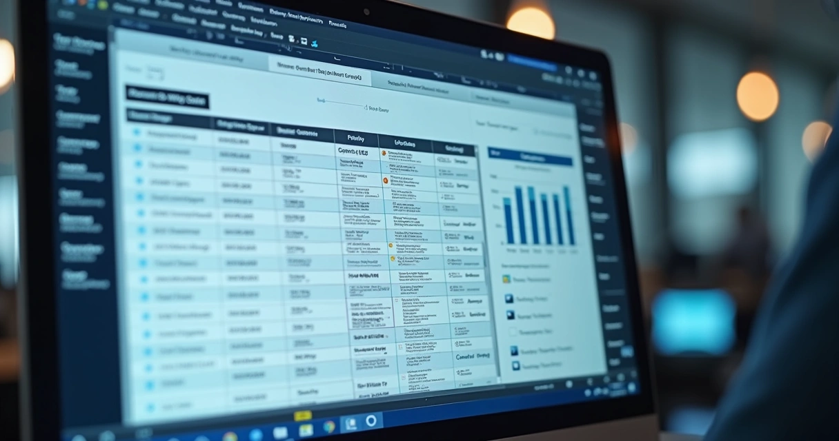 Planilha de leads sendo enriquecida com novas informações 