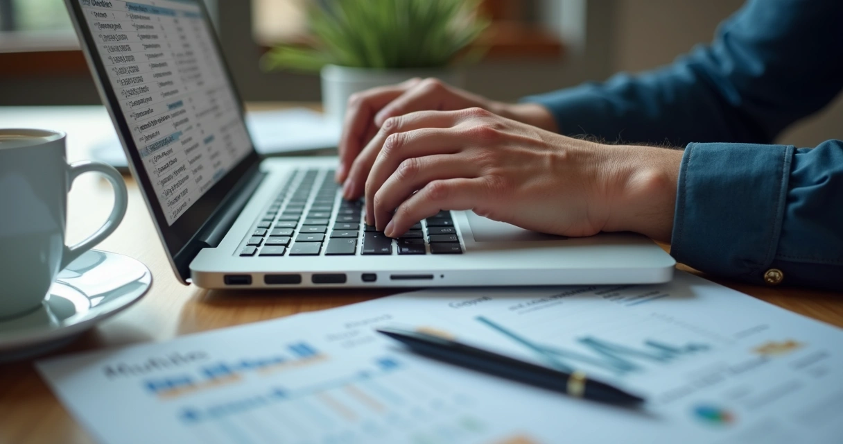 Planilha sendo enriquecida com dados para proposta comercial 