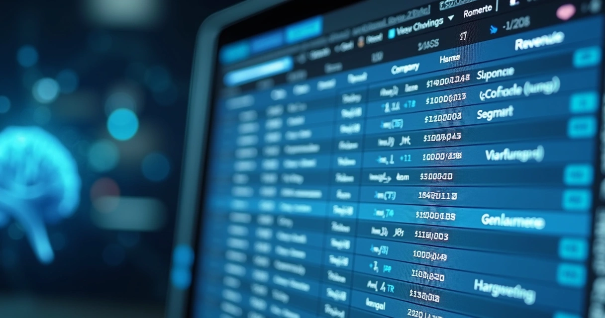 Planilha sendo enriquecida com dados pela tecnologia 