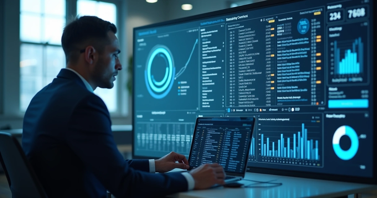 Compra de Mailing: Como Obter Leads Qualificados e Cumprir LGPD 2 Representação visual de enriquecimento de mailing B2B em um painel digital