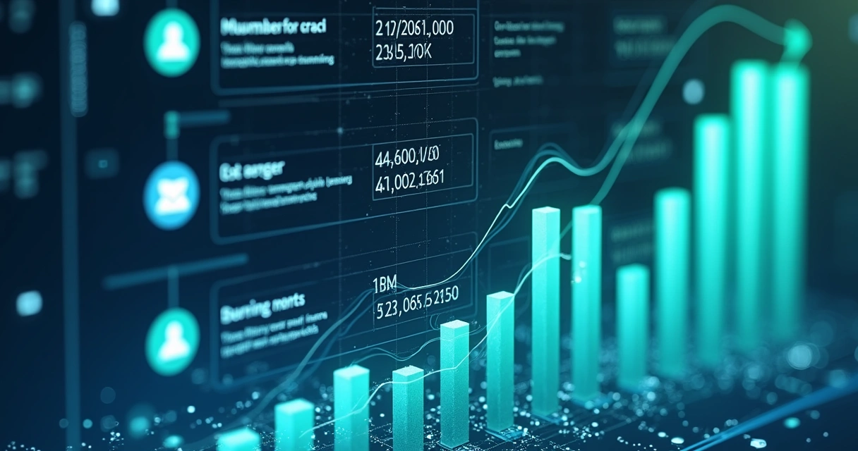 Dashboard digital exibindo enriquecimento de dados de empresas para prospecção 