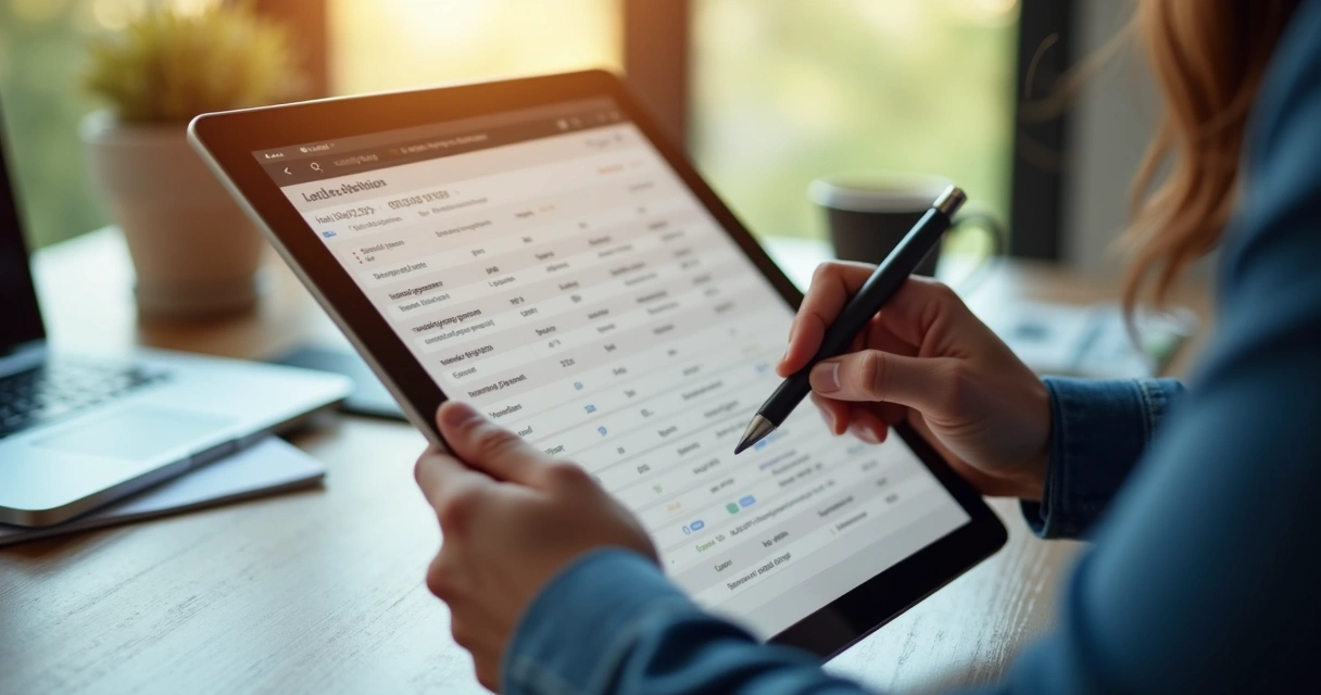 Edição de lista de leads com informações detalhadas de contato 