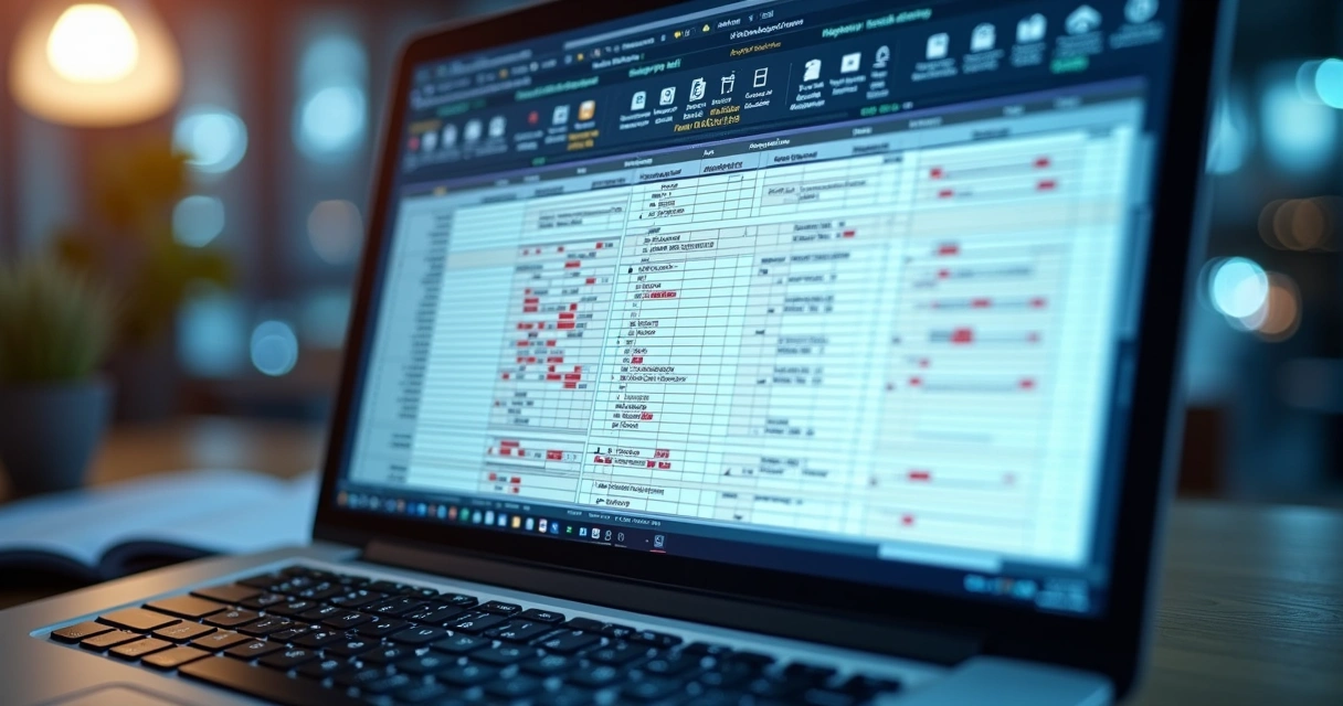 Planilha digitalizada com dados de contatos empresariais sendo enriquecidos 