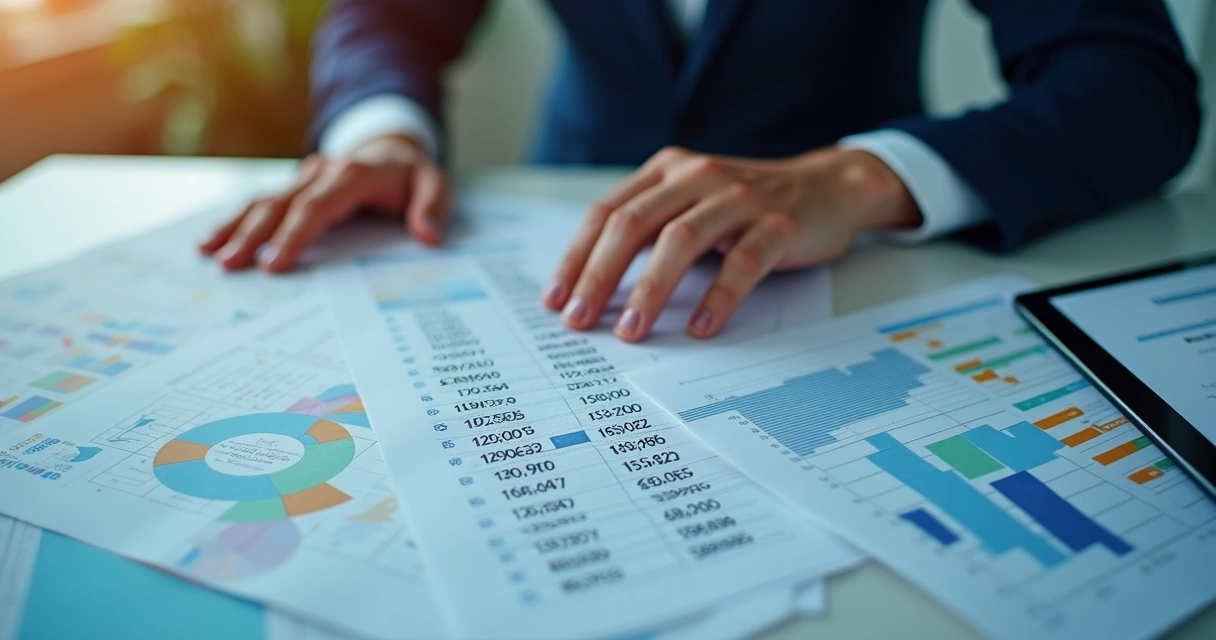 Visão detalhada de uma planilha com contatos sendo enriquecidos e gráficos de desempenho ao fundo. 