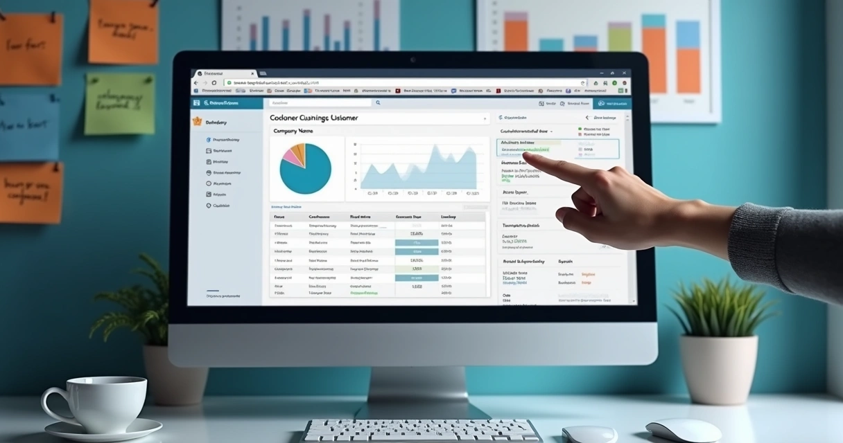 Módulo enriquecendo cadastro de empresa na tela do computador 