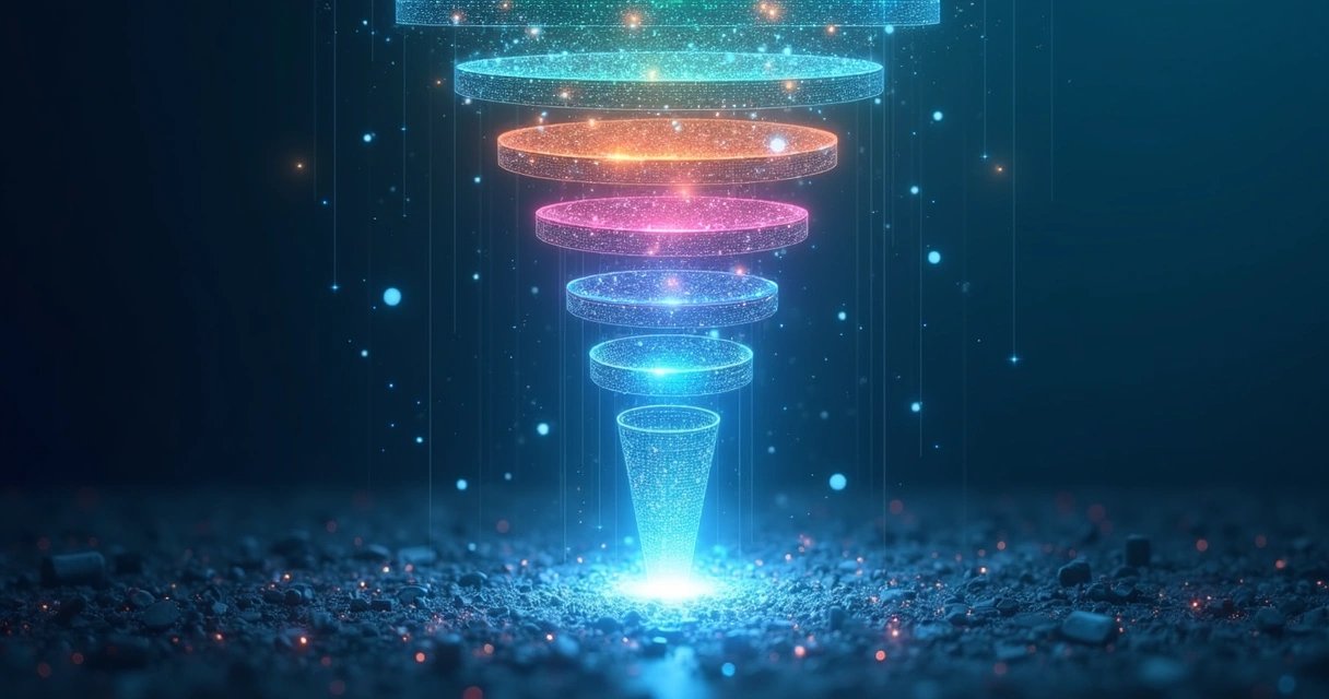 Diagrama de enriquecimento de dados empresariais em camadas 