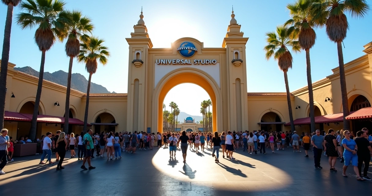 Portão de entrada Universal Studios Hollywood 