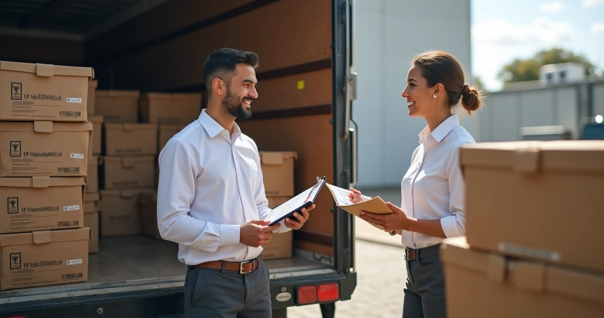 Entrega de cestas básicas para empresa com conferência logística 