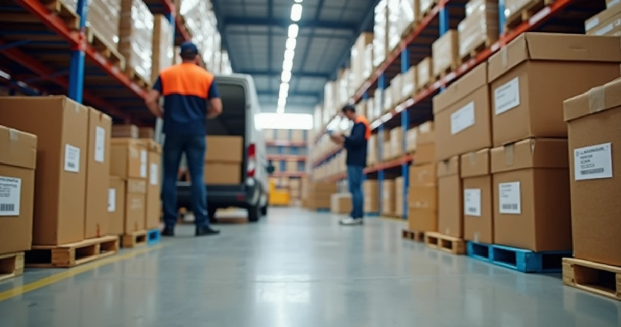 Entrega organizada de cestas de alimentos em empresa 