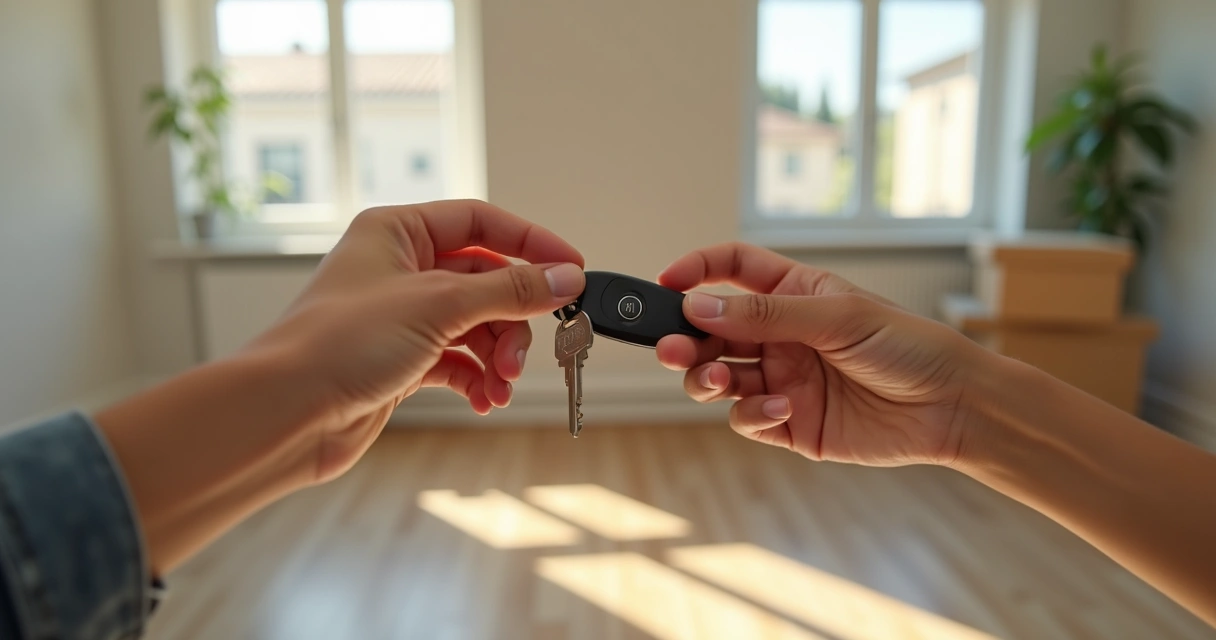 Entrega das chaves após vistoria final de imóvel alugado 