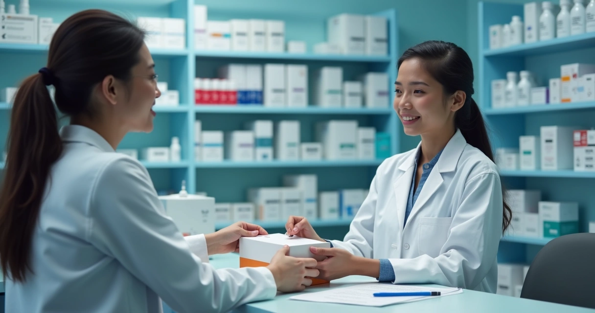Atendimento com entrega de medicamento especializado no balcão público 