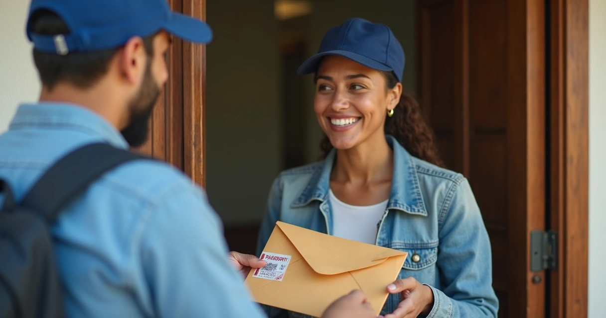 Entrega de passaporte após aprovação de visto 
