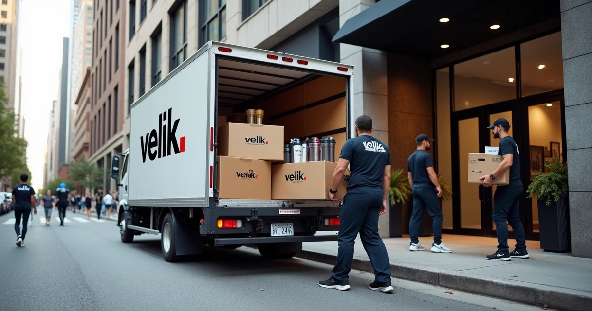 Entrega rápida de brindes fitness em centros urbanos 