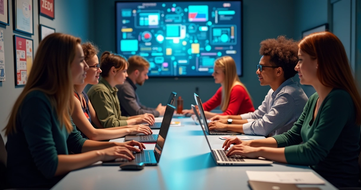 Processo seletivo com pessoas diversas em tecnologia 