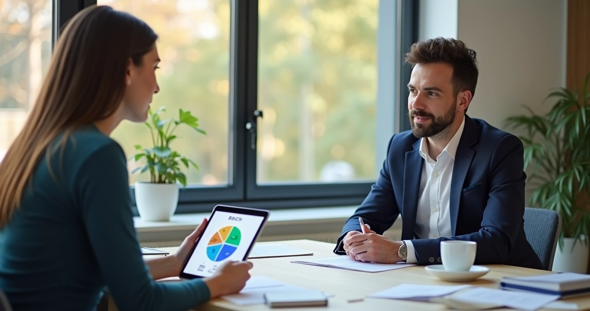 Seleção de candidato durante entrevista com análise DISC 