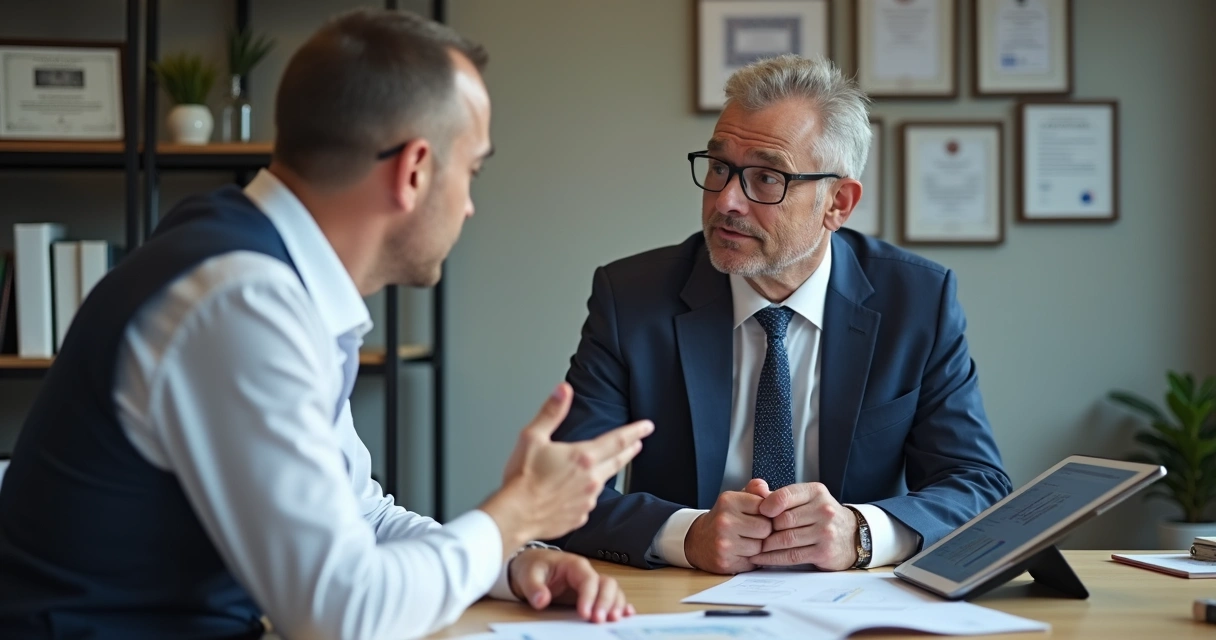 Profissional de segurança do trabalho realizando entrevista semiestruturada com colaborador 