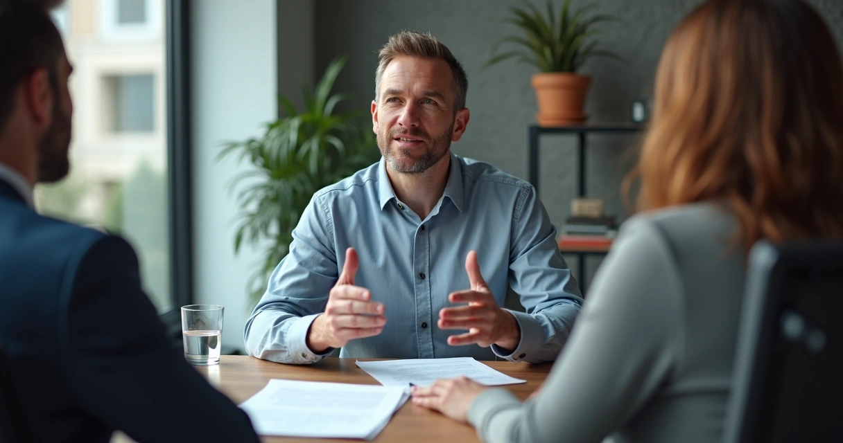 Profissional experiente em entrevista de emprego 