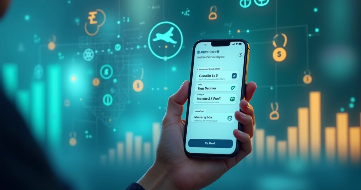 Pessoa usando aplicativo de banco para enviar dinheiro do exterior para o Brasil.