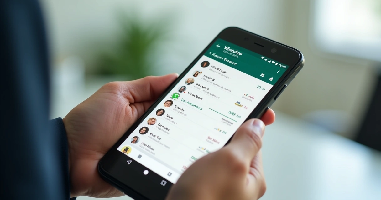 Envio de mensagem por lista de transmissão no WhatsApp 