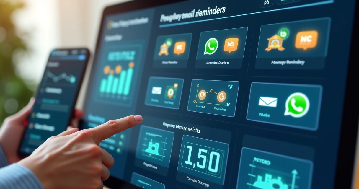 Envio automático de cobrança digital imobiliária 