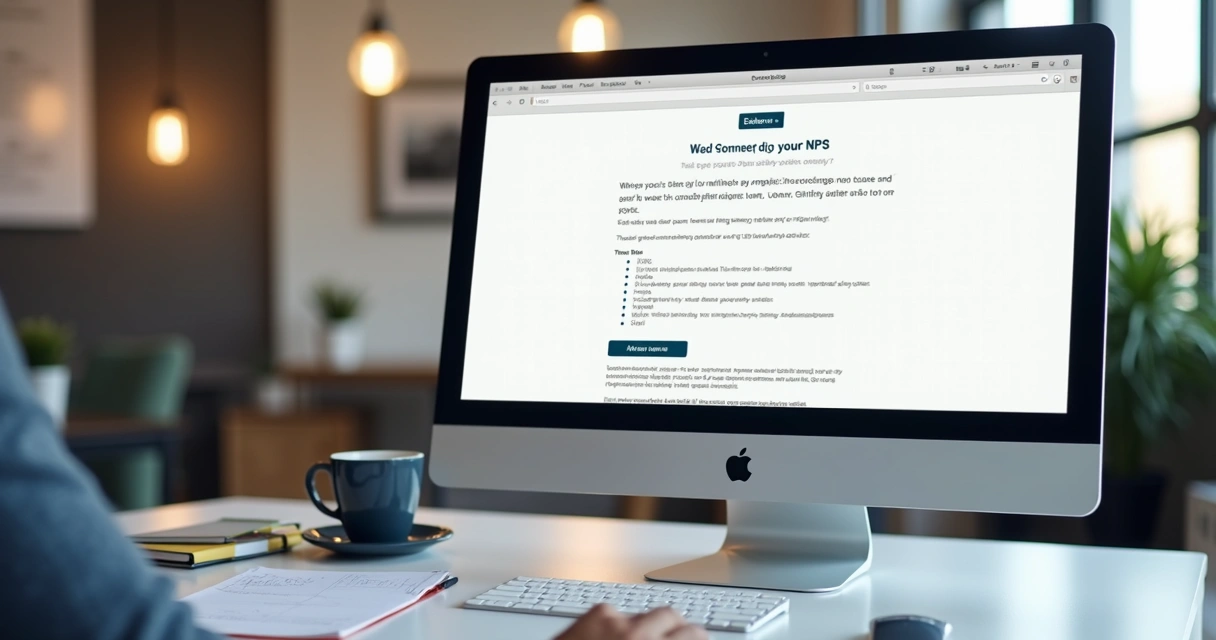 Visualização do e-mail de envio de pesquisa NPS 