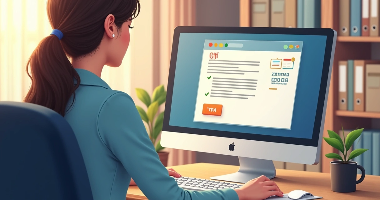 Tela de computador mostrando plataforma de envio de notificação extrajudicial online 