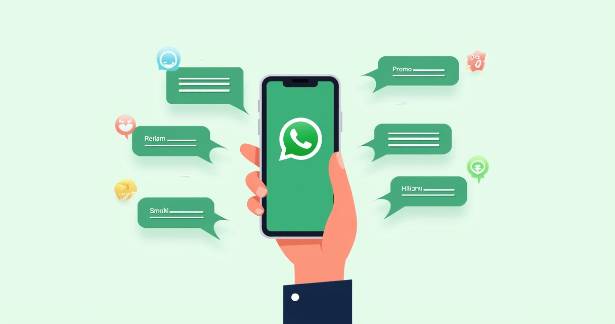 Pessoa enviando promoção em lista de transmissão no WhatsApp