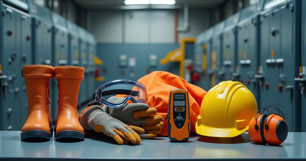 Equipamentos de proteção para trabalho elétrico em alta tensão