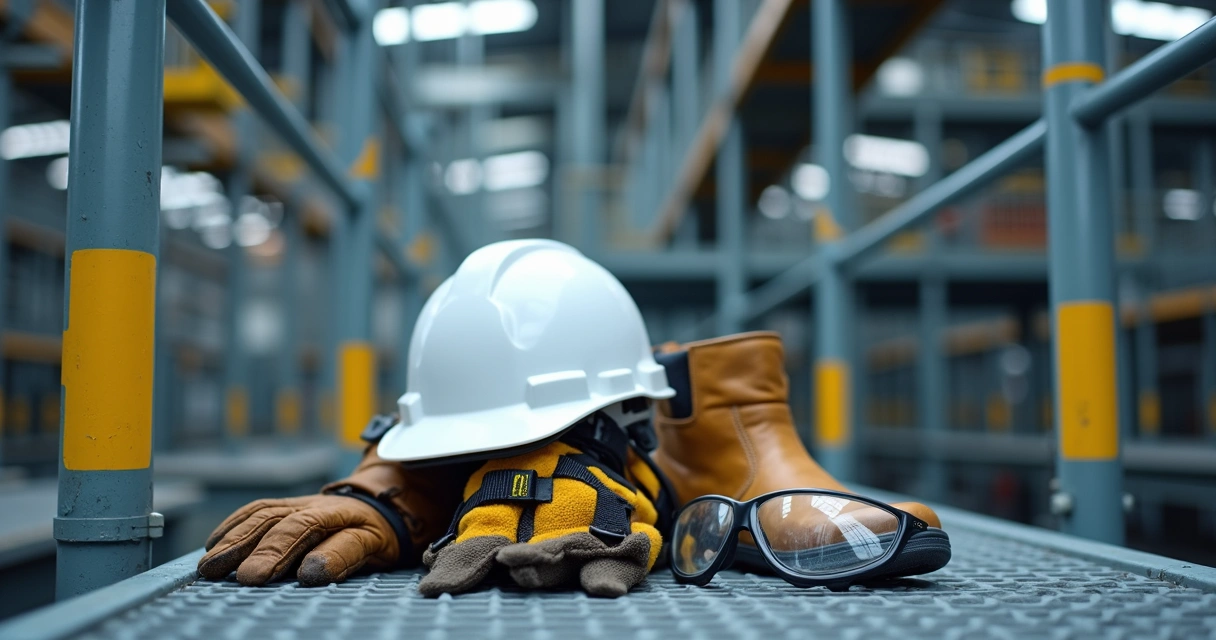 EPIs para trabalho em altura com andaime 
