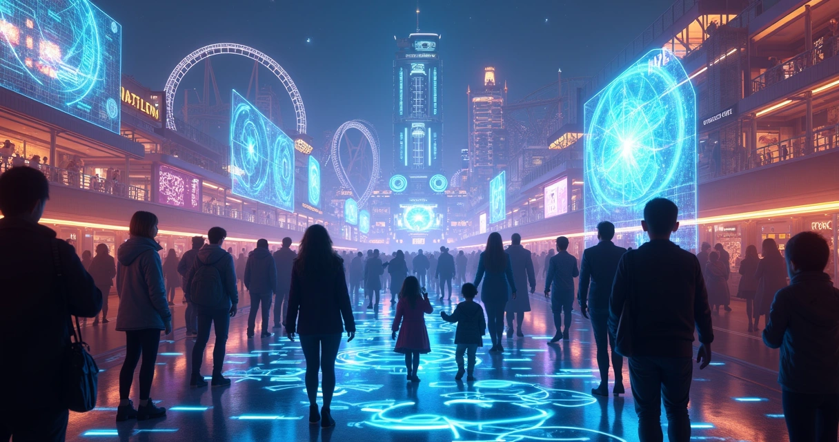 Visitantes explorando atrações do Epic Universe 