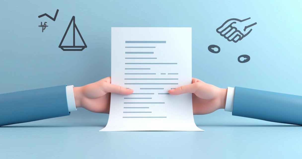 Direitos e deveres do parceiro: o que analisar no contrato antes de assinar Desenho mostrando duas mãos segurando um contrato, representando equilíbrio na parceria.