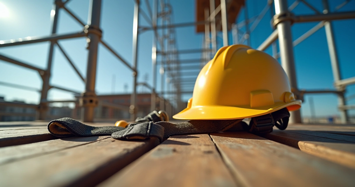 Equipamento de segurança pronto para uso em trabalho de altura 